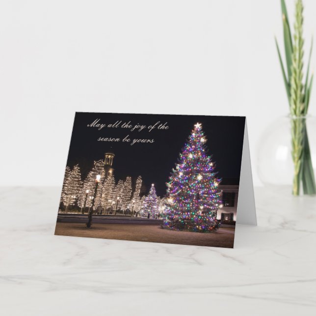 Cartão May all of the Joy of the season be yours (Frente)