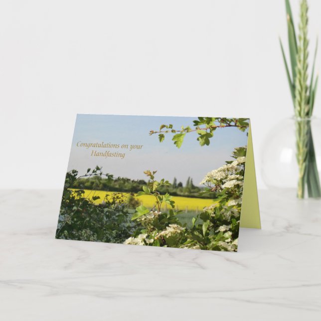 Cartão May Blossom Handfasting Congratulations Card (Frente)