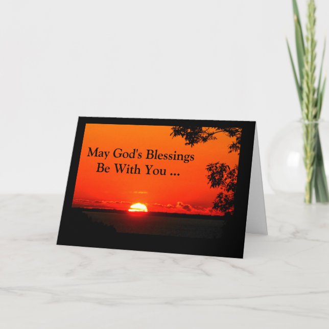 Cartão May God's Blessings Be With You Confirmation Card (Frente)