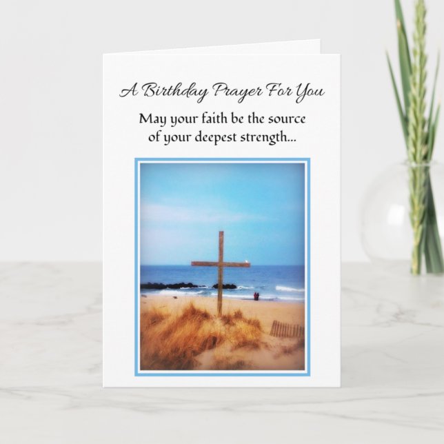 Cartão May Your Faith...Religious Birthday (Frente)