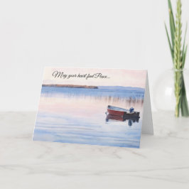 Cartão May Your Heart Find Peace Sympathy/Thinking of You