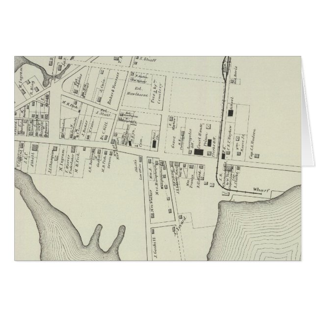 Cartão Mays Landing, Nova Jersey (Frente Horizontal)