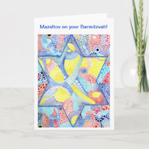 Cartão Mazaltov on your Barmitzvah