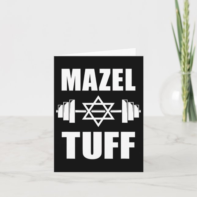 Cartão Mazel Tuff Funny Juewout (Frente)