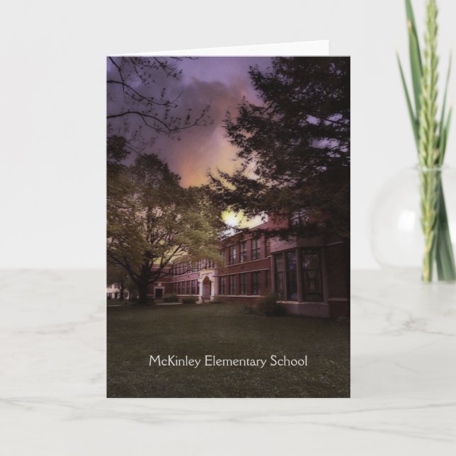 Cartão McKinley Elementary School Retirement Card (Frente)