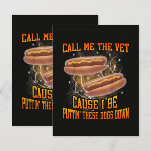 Cartão Me Chame De Veterinário Porque Eu Sou Engraçado Ca