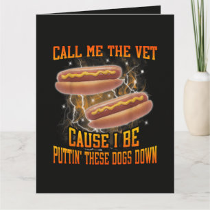 Cartão Me Chame De Veterinário Porque Eu Sou Engraçado Ca
