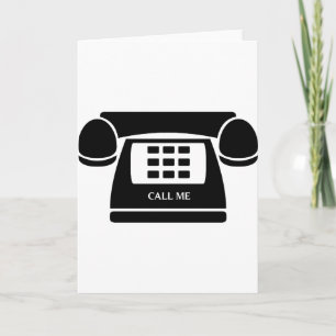 Cartão Me Ligue! Telefone! Conversação de vamos!