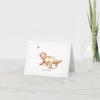 Cartão 'Me & My Ball' Cockapoo Greetings Card