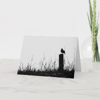 Cartão Meadow Lark Silhouette Note Card