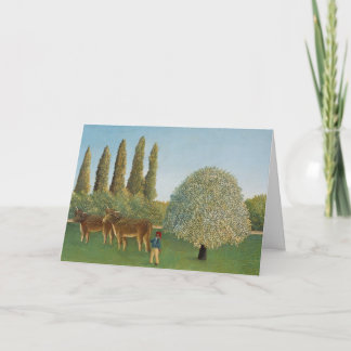 Cartão Meadowland (The Pasture), Henri Rousseau,  1910