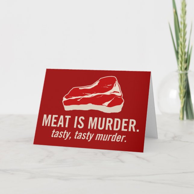 Cartão Meat is Murder, Tasty Murder (Frente)