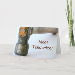 Cartão Meat Tenderizer Humorous Quarantine Card