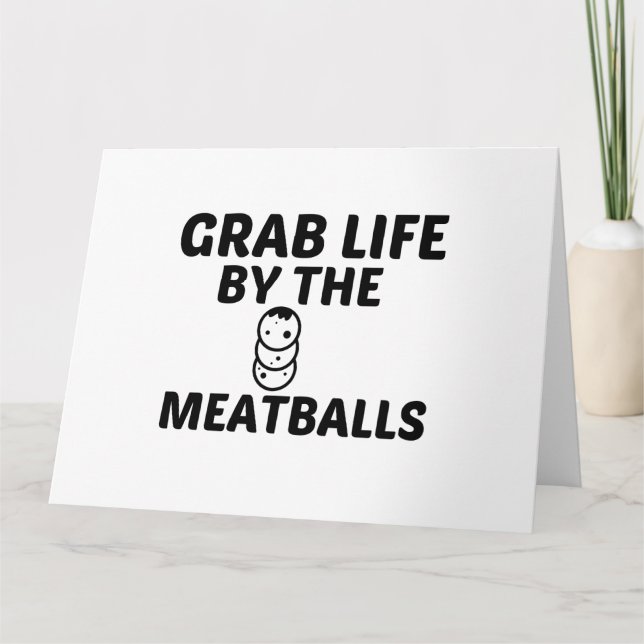 CARTÃO MEATBALLS GRAB LIFE (Frente)