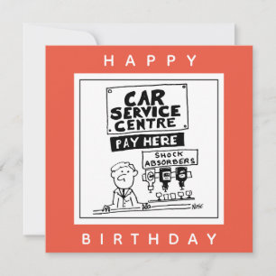 Cartão Mecânica do Centro de Automóveis e Absorvedores de