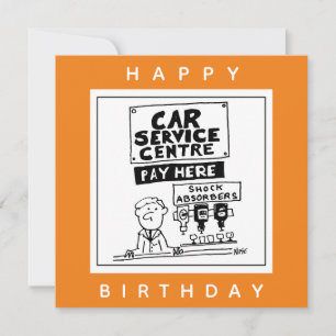 Cartão Mecânica do Centro de Automóveis e Absorvedores de