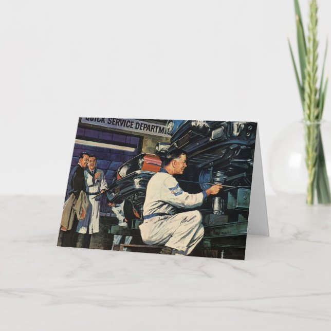 Cartão Mecânico Automático do Serviço de Reparo de carros (Frente)