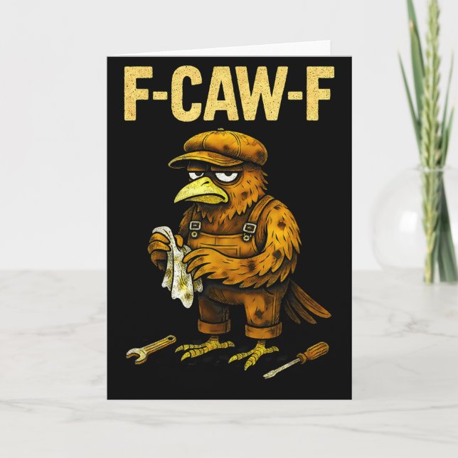 Cartão Mecânico Engraçado F Caw F Corvo Fcawf Mecânica de (Frente)