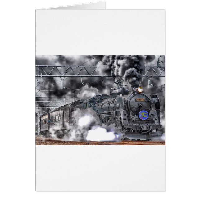 Cartão Mecanismos a vapor treinam fotos HDR (Frente)