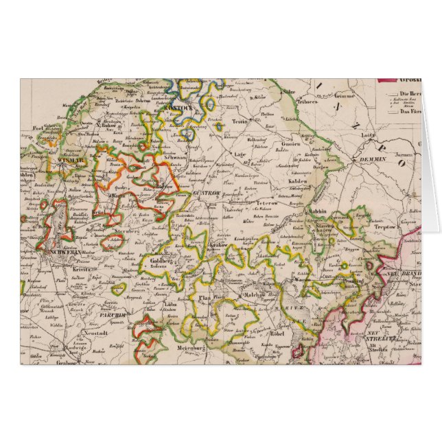 Cartão Mecklenburg, Alemanha (Frente Horizontal)