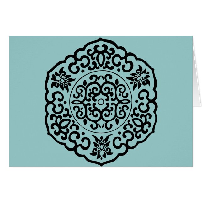 Cartão Medalhão Chinês (Frente Horizontal)