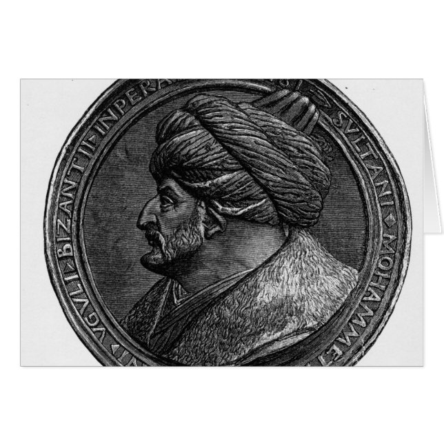 Cartão Medalhão de Mehmed II (Frente Horizontal)