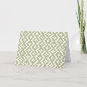 Cartão Medalhão Diamante Verde, Interior em Branco