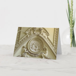 Cartão Medallion depicting the Baptism of Constantine