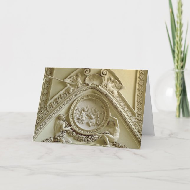 Cartão Medallion depicting the Baptism of Constantine (Frente)