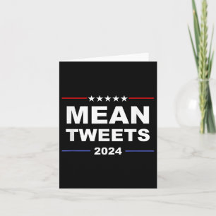 Cartão Média Humorosa Tweets & Trump 2024 Ge Político