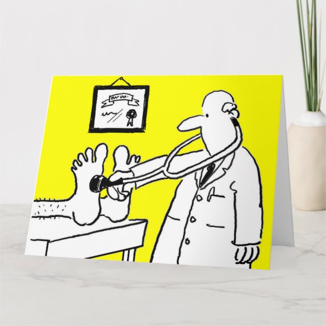 Cartão Médico com Estetoscópio (Frente)