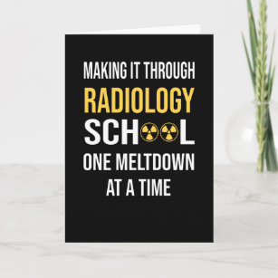 Cartão Médico de Saúde Radiologista Estudante