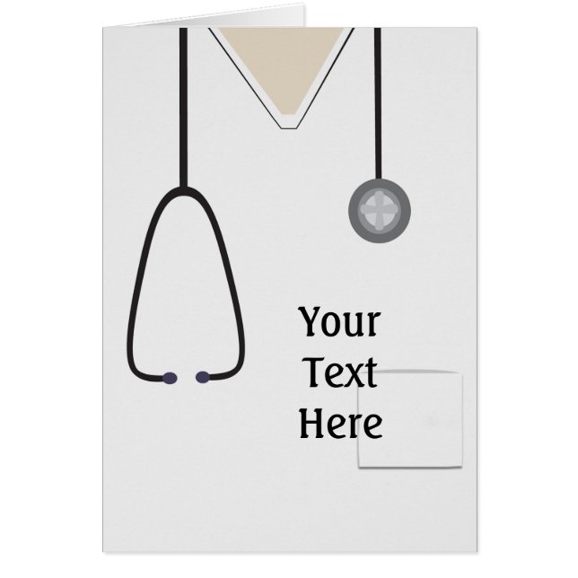 Cartão Médico Enfermeiro Médico Personalizado (Frente)