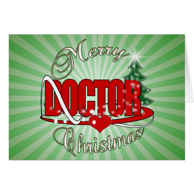 CARTÃO MÉDICO MERRY CHRISTMAS (Frente Horizontal)