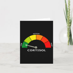 Cartão Medidor de cortisol baixo humor biologia psicologi