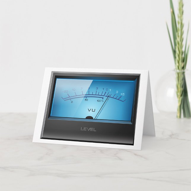 Cartão Medidor de VU de Sinal (Criador carregado)