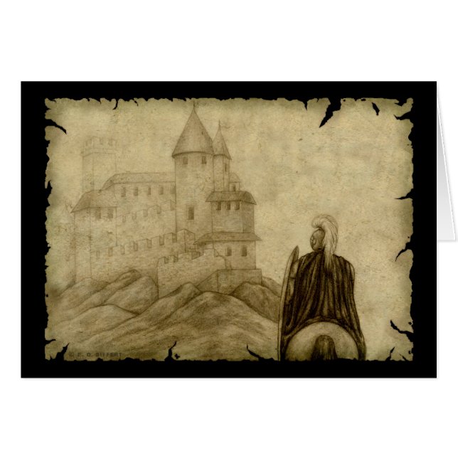 Cartão Medieval (Frente Horizontal)