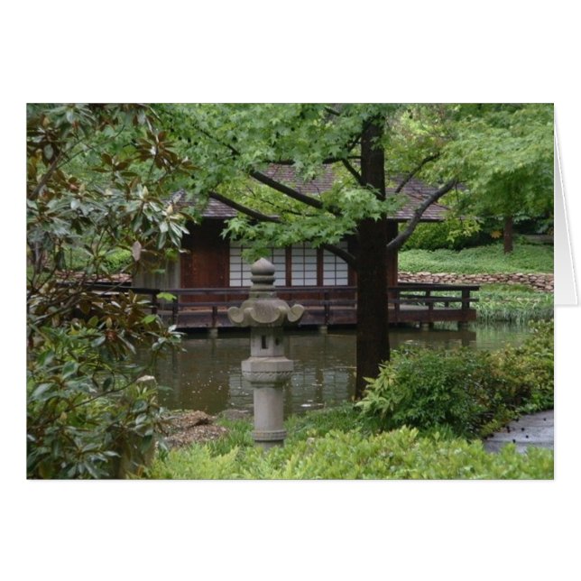 Cartão Meditação Asiática (Frente Horizontal)