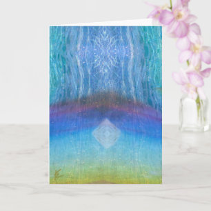 Cartão Meditação Celestial, Eoral, Arco-Íris Luz