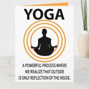 Cartão Meditação de Yoga 