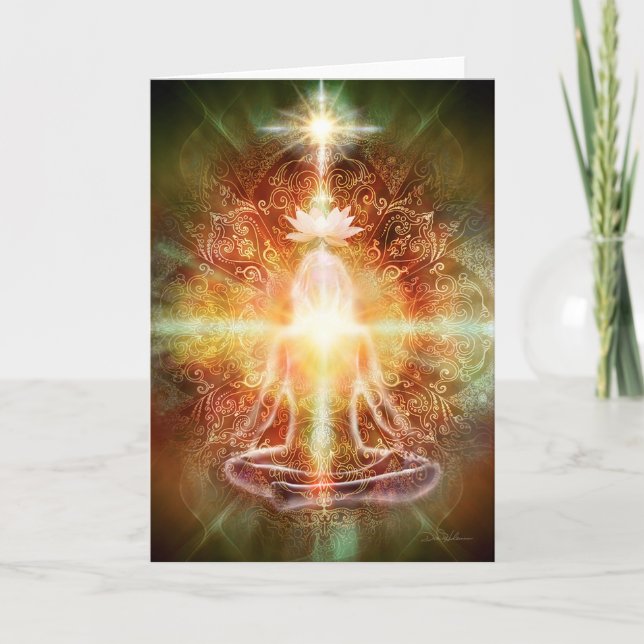Cartão Meditador Lotus V059 (Frente)