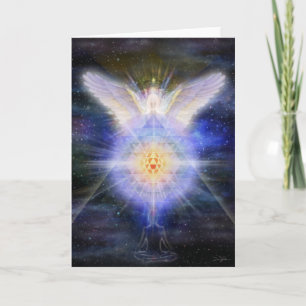 Cartão Meditador Yantra Angel