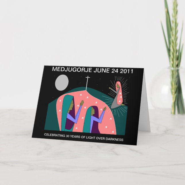 CARTÃO MEDJUGORJE, ANIVERSÁRIO DE 30 ANOS (Frente)