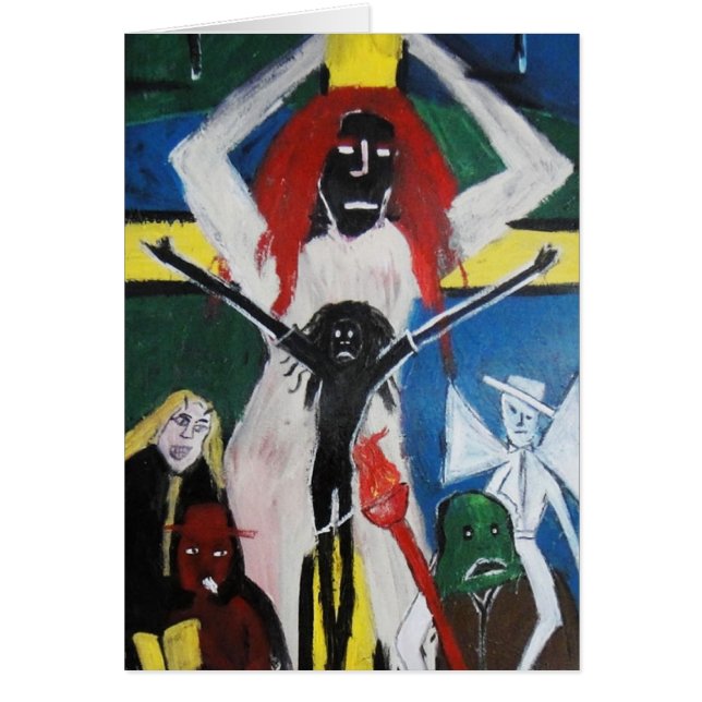 CARTÃO MEDO COMO JESUS DE CABELO VERMELHO (Frente)