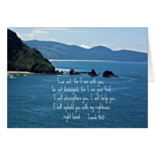 Cartão Medo do 41:10 de Isaiah não para eu sou com você…