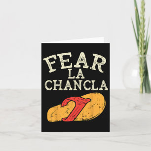 Cartão Medo La Chancla Engraçado Cinco de Mayo Espanhol M