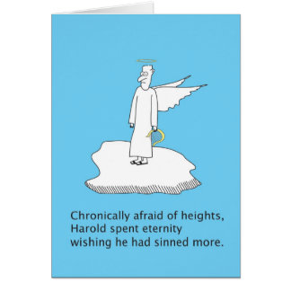 Cartão Medos do ângulo