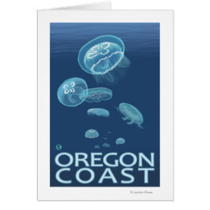 Cartão Medusa da costa de Oregon