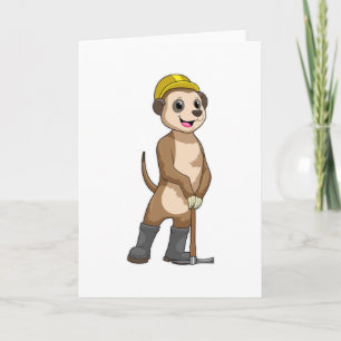 Cartão Meerkat como Miner com Pickaxe
