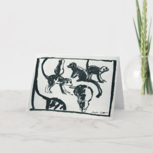 Cartão Meerkat pups - Art card